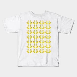 Yellow Rose floral fabric design for the home Kids T-Shirt